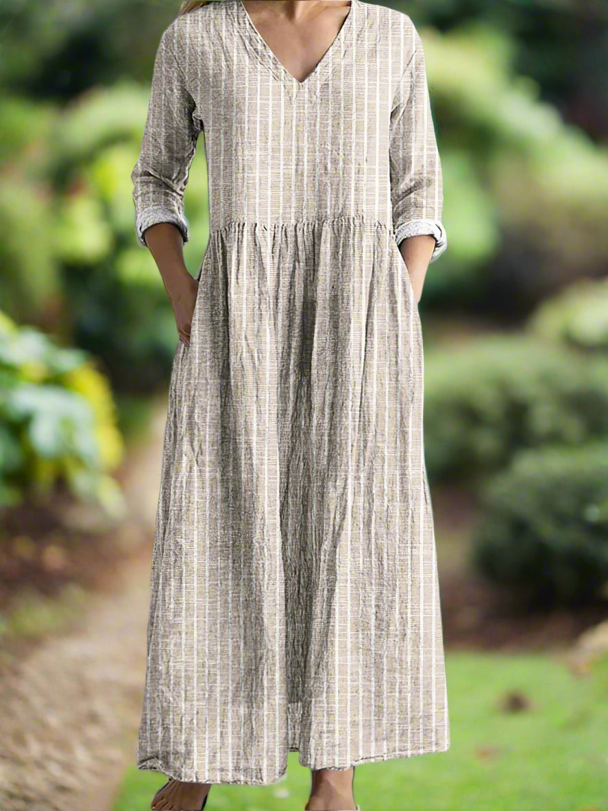 Gregoria – Vestido Casual Listrado
