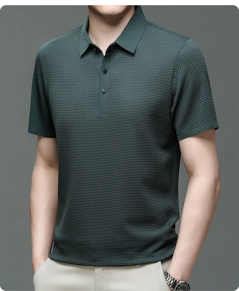 Prestigio – Camisa Polo de Manga Curta com Tecido Elástico