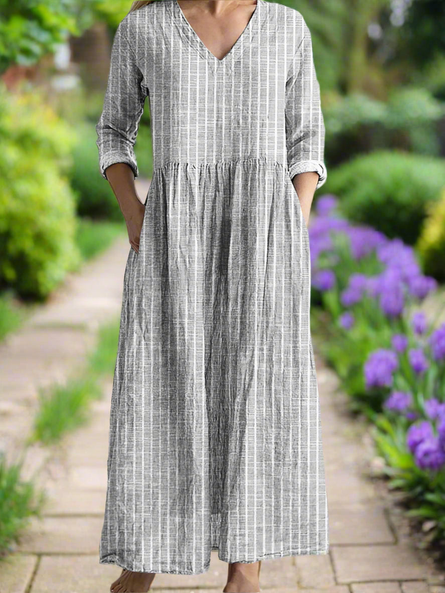 Gregoria – Vestido Casual Listrado
