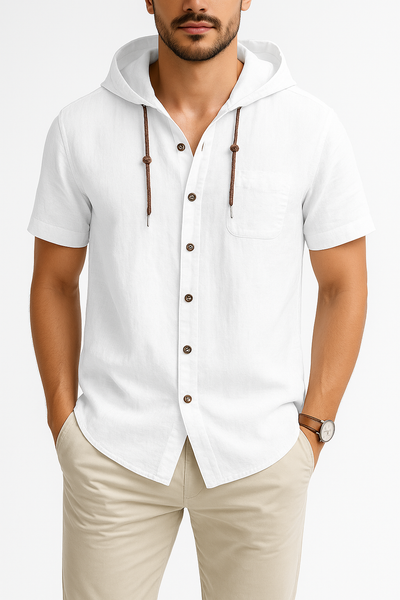 Osvaldo – Camiseta Confortável com Capuz e Manga Curta