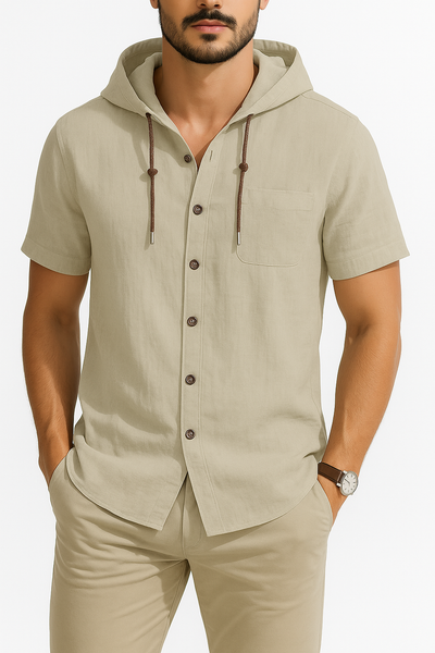Osvaldo – Camiseta Confortável com Capuz e Manga Curta