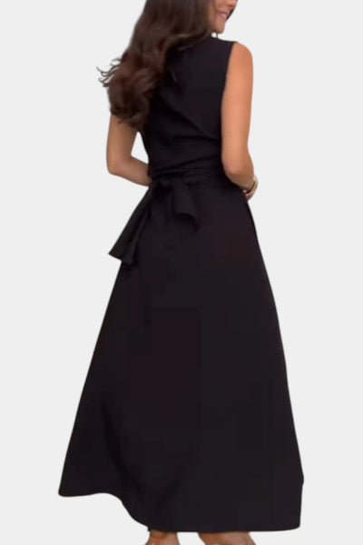 Meryl – Vestido chemise com botões e laço ajustável