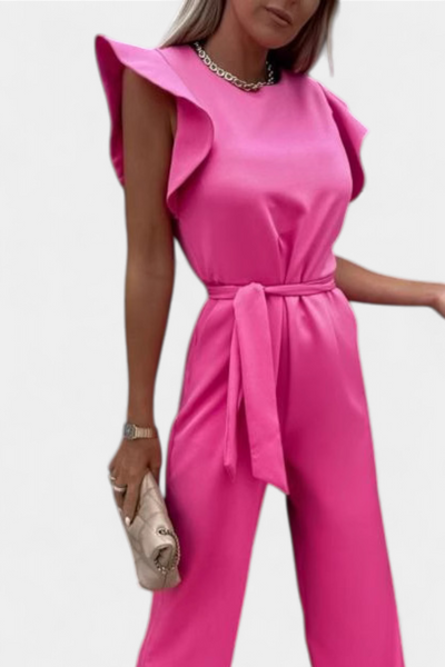 Shalonda – Macacão elegante sem mangas com laço