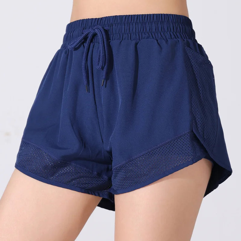 BravioBrasil | Shorts Feminino Yoga com Cós Ajustável e Bolsos em Tela