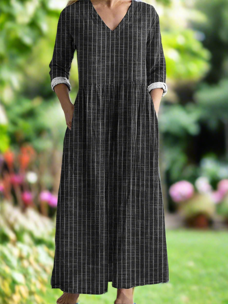 Gregoria – Vestido Casual Listrado