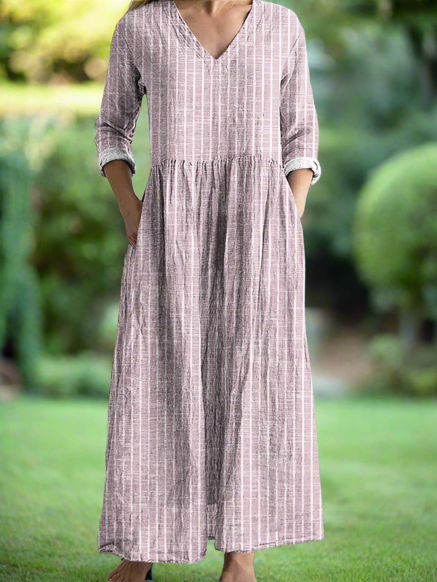 Gregoria – Vestido Casual Listrado