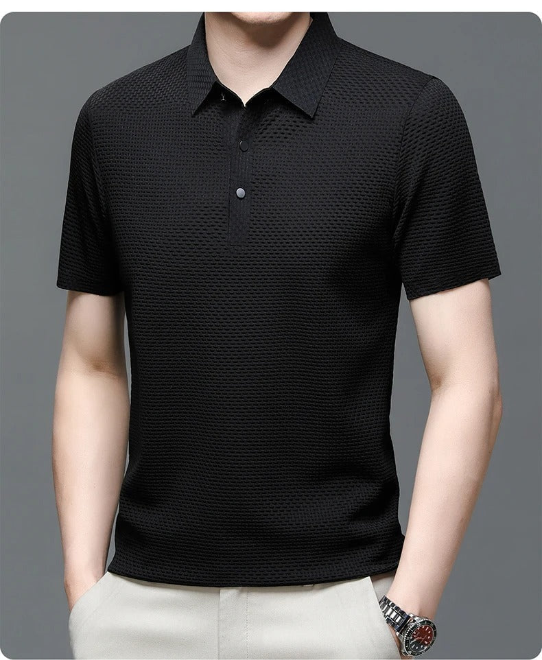 Prestigio – Camisa Polo de Manga Curta com Tecido Elástico