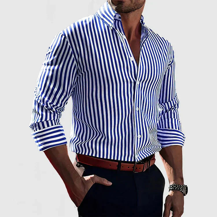 Mormon | Camisa Casual Listrada com Botões